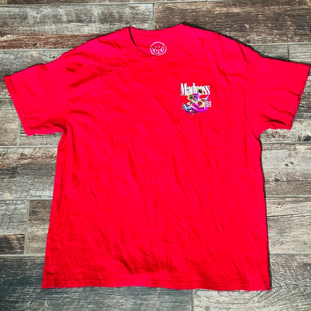 CVLA - Graphic T-Shirt- XL Red - Madness - Viper Los Angeles